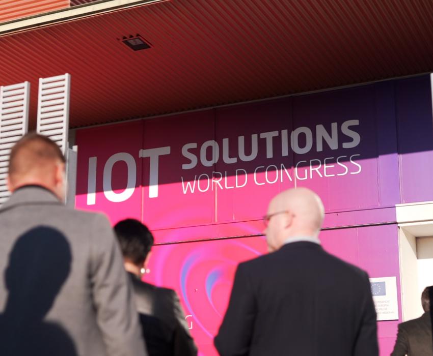 Entrada a IOT Solutions World Congress en Fira Barcelona